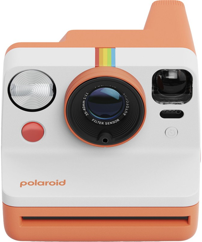 Instantní fotoaparát Polaroid Now 3. generace, oranžová barva
