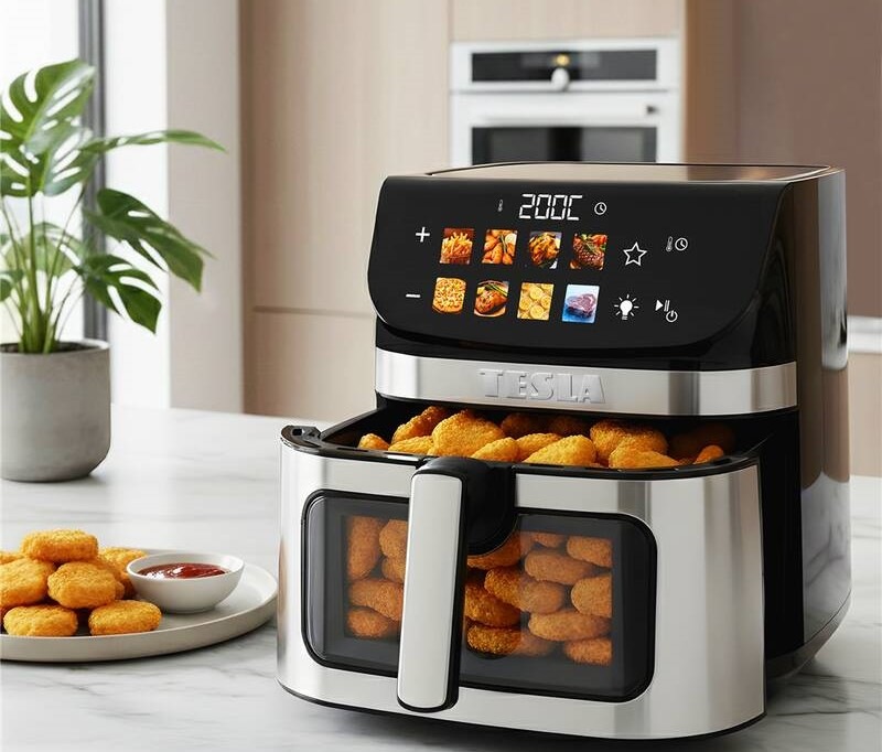 Fritéza horkovzdušná Tesla AirCook DualHeat QD73 XXL černá Fritéza horkovzdušná Tesla AirCook DualHeat QD73 XXL černá