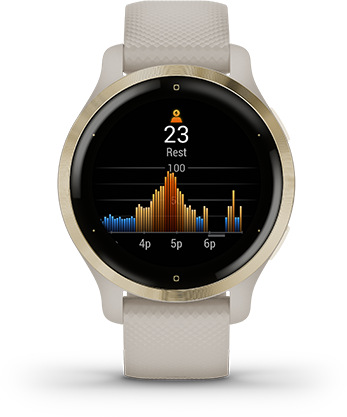 GPS hodinky Garmin Venu 2S - ZÁNOVNÍ - 12 měsíců záruka - Rose Gold/White Leather Band GPS hodinky Garmin Venu 2S - ZÁNOVNÍ - 12 měsíců záruka - Rose Gold/White Leather Band