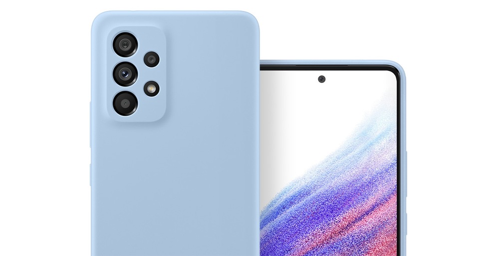 Kryt na mobil Samsung Silicon Cover na Galaxy A53 5G - peach