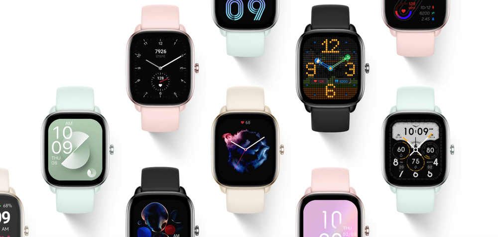 Chytré hodinky Amazfit GTS 4 Mini modré Chytré hodinky Amazfit GTS 4 Mini modré