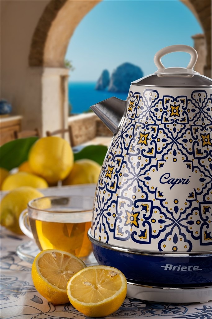 Rychlovarná konvice Ariete Capri ART 2869/CA bílá/modrá