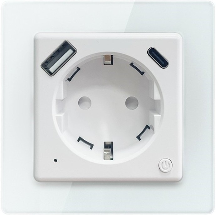 Chytrá zásuvka IMMAX NEO SMART Nexa (typ F) s maximálním zatížením 3 200 W (16 A) a podporou Power Delivery 20 W