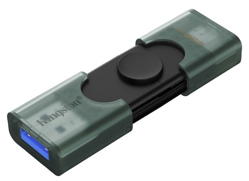 Flash disk Kingston s kapacitou 256 GB, zelená barva