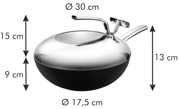Pánev WOK Tescoma President 30 cm, poklice TSC60265000_03