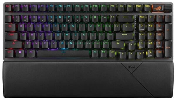 Klávesnice Asus ROG Strix Scope II 96 Wireless (ROG NX Snow), CZ/SK černá
