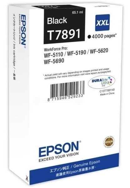 Inkoustová náplň Epson T7891 XXL, 4000 stran černá