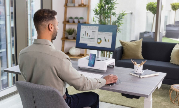 Podstavec pod monitor Fellowes Breyta bílý Podstavec pod monitor Fellowes Breyta bílý