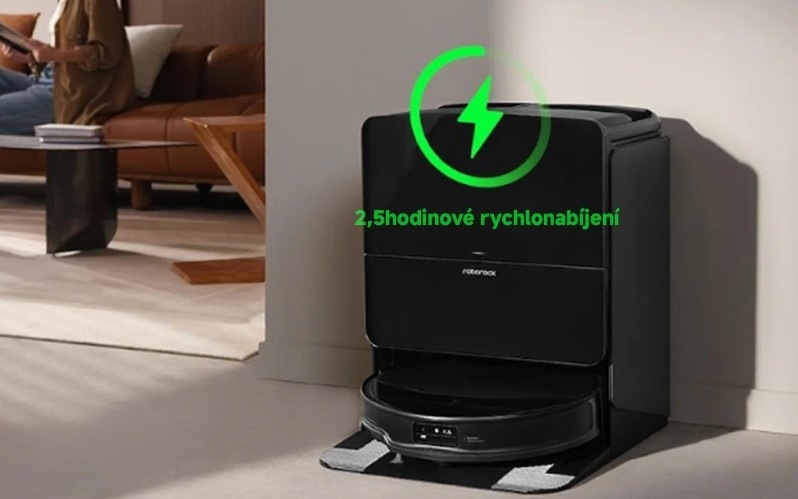 Roborock Saros 10R – rychlonabíjení