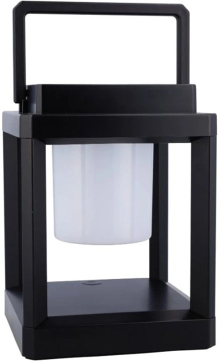 Venkovní lampička Tesla Lightning TS301, 18cm, 165 lumenů, 3000K, solární - černé