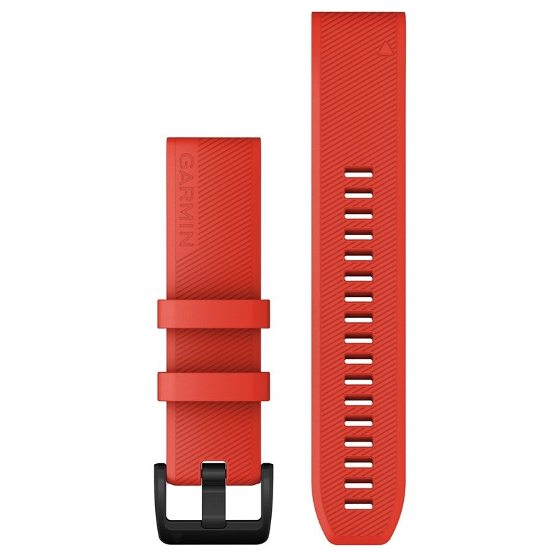 Řemínek Garmin QuickFit (22 mm), nerezová přezka červený