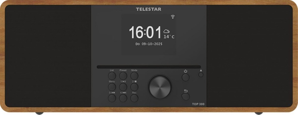 Internetové rádio s DAB+/CD Telestar TOP 300 přední pohled