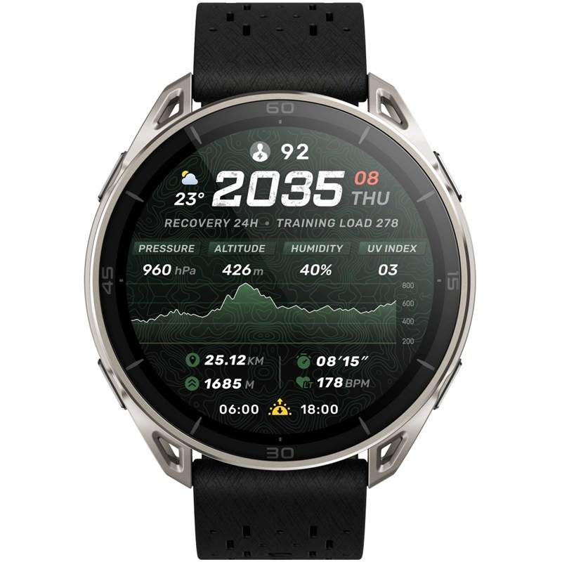 Chytré hodinky Amazfit Cheetah 2 Ulta v šedé barvě.