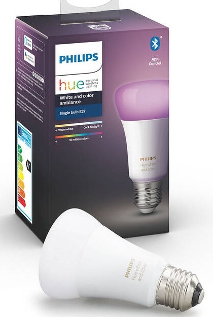 Chytrá žárovka Philips Hue Bluetooth 9W, E27, White and Color Ambiance