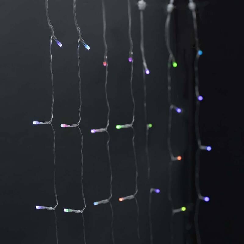 Vánoční osvětlení Nedis SmartLife LED, Wi-Fi, RGB, 180 LED, 3 m, Android / IOS