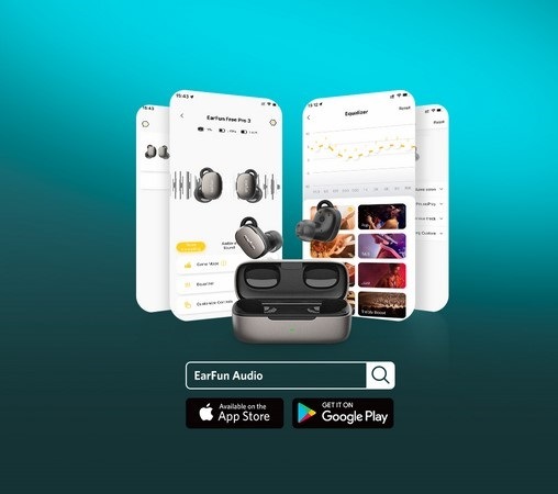Sluchátka EarFun Free Pro 3 modrá Sluchátka EarFun Free Pro 3 modrá
