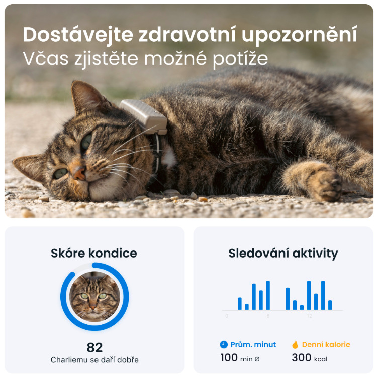 GPS lokátor Tractive CAT Mini - hnědý