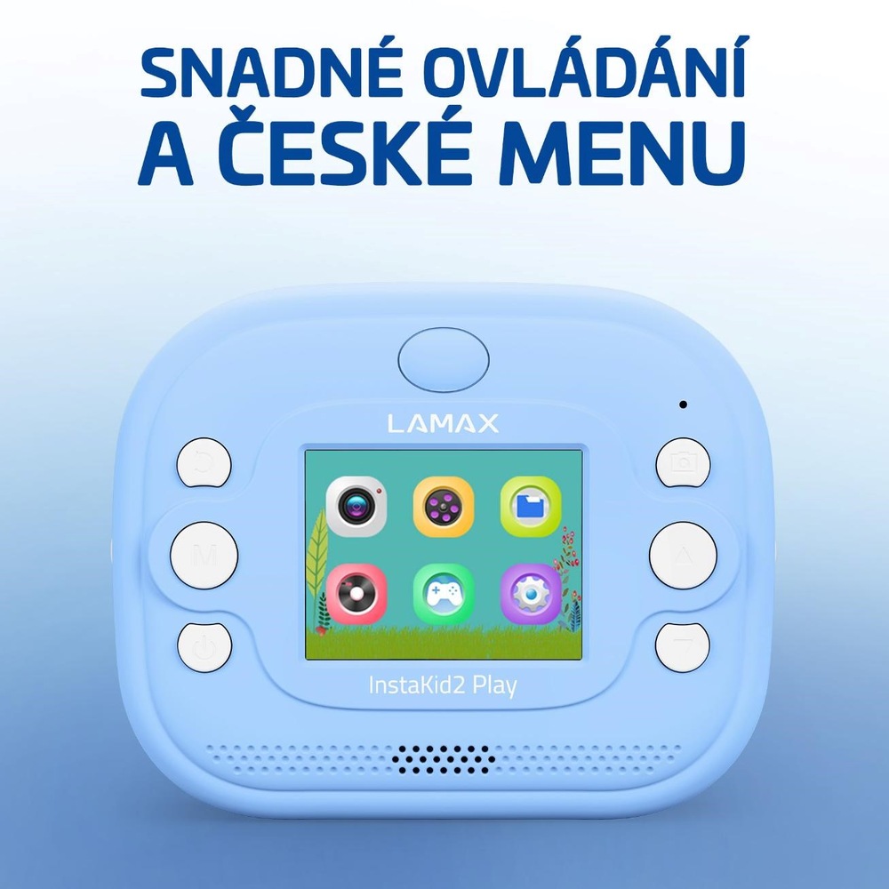 Instantní fotoaparát LAMAX InstaKid2 Play modrý Instantní fotoaparát LAMAX InstaKid2 Play modrý