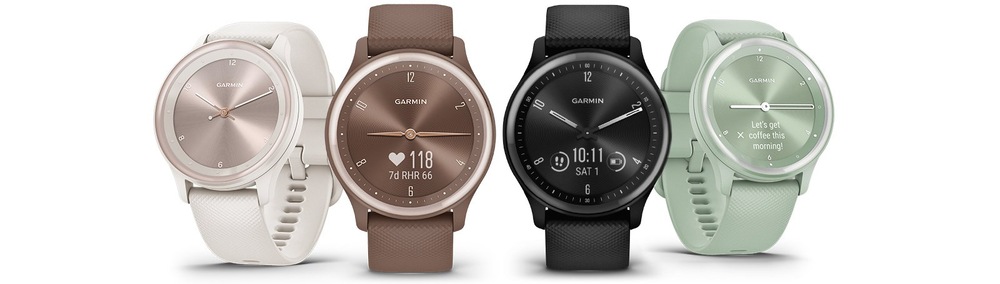 Chytré hodinky Garmin vívomove Sport - Silver / Cool Mint Silicone Band Chytré hodinky Garmin vívomove Sport - Silver / Cool Mint Silicone Band