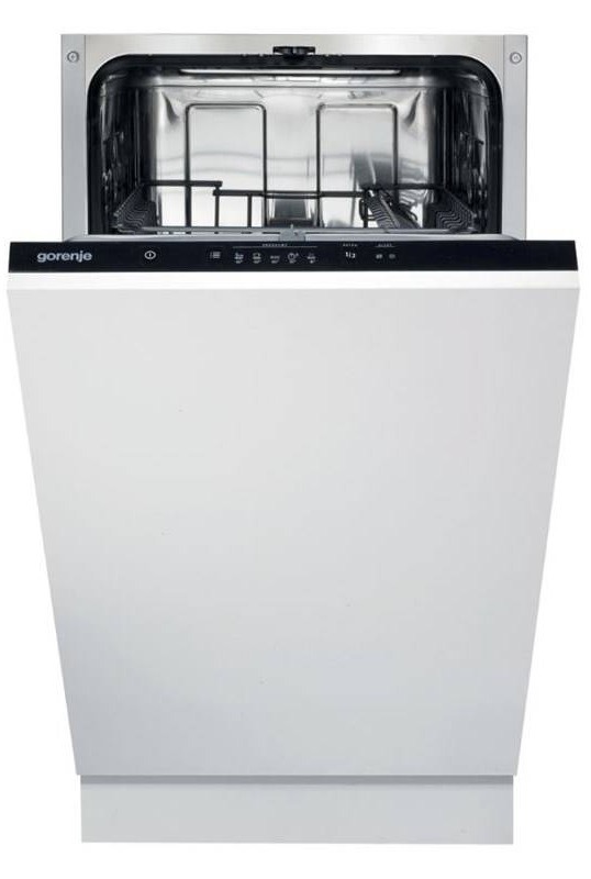 Myčka nádobí Gorenje GV520E15 s šířkou 44,8 cm má pootevřená dvířka