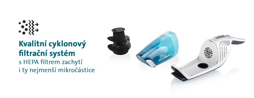 Tyčový vysavač ETA Moneto II AQUA PLUS 6453 90000 Tyčový vysavač ETA Moneto II Aqua Plus 6453 90000, osvětlení