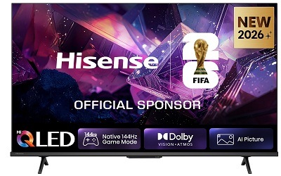 Televize Hisense 85E7S PRO s barvami na displeji