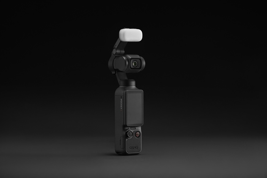 Přídavné světlo DJI Osmo Pocket 4 Fill Light černé Detail obrázku přídavného LED světla.
