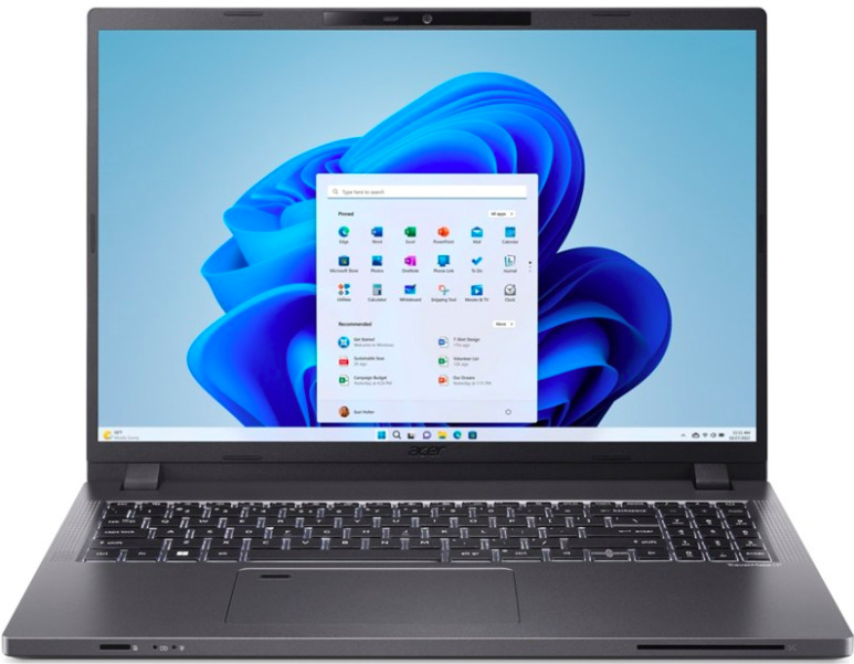 Notebook Acer TravelMate P2 16 (TMP216-51-G2-TCO-70SN) v šedém provedení s 16" WUXGA displejem a numerickou klávesnicí