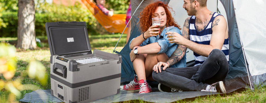 Autochladnička G21 60 l šedá