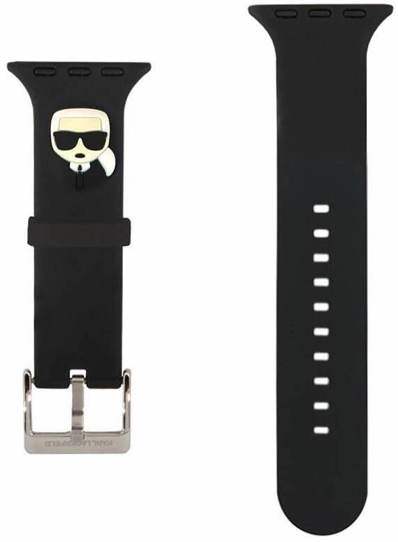 Řemínek Karl Lagerfeld Karl Head na Apple Watch 42/44/45mm černý