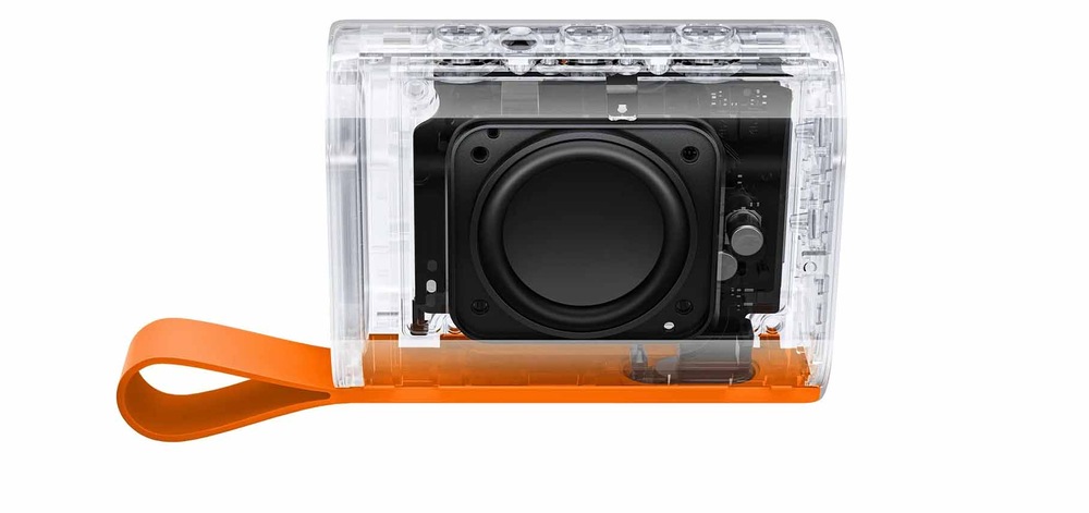 Přenosný reproduktor Xiaomi Sound Pocket růžový Pohled na vnitřní konstrukci Xiaomi Sound Pocket