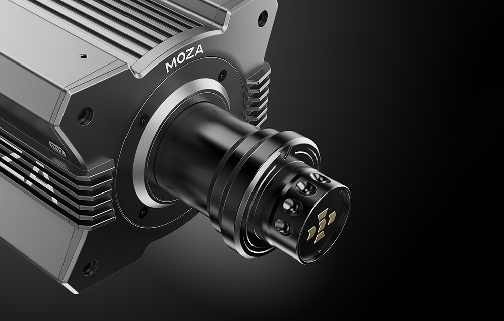 Základna Moza Racing R12 V2 (PC) hliník Moza Racing R12 V2 (PC) umožňuje nekonečné otáčení