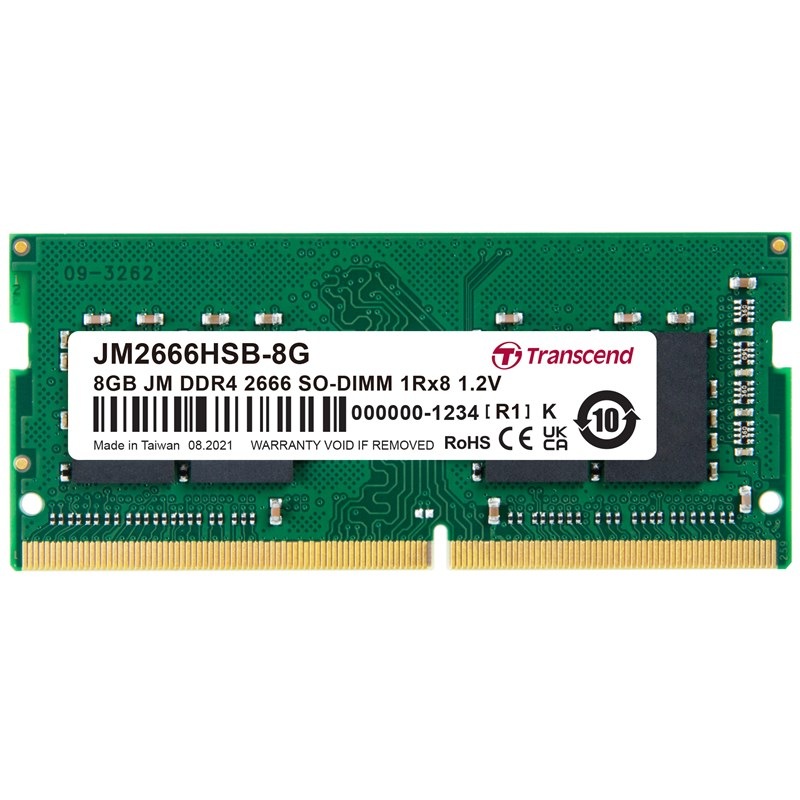 Operační paměť Transcend JetRam 8GB DDR4 2666MHz CL19