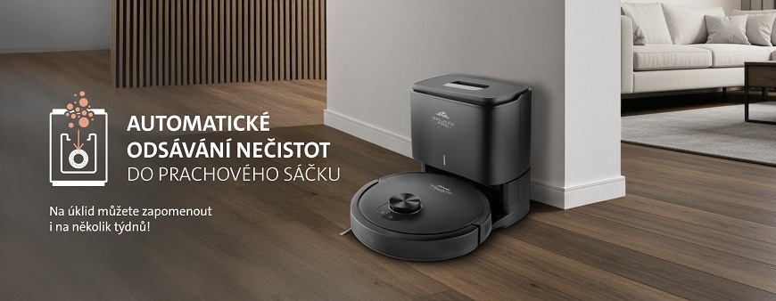 Robotický vysavač ETA Galaxo PRO, odsávací stanice
