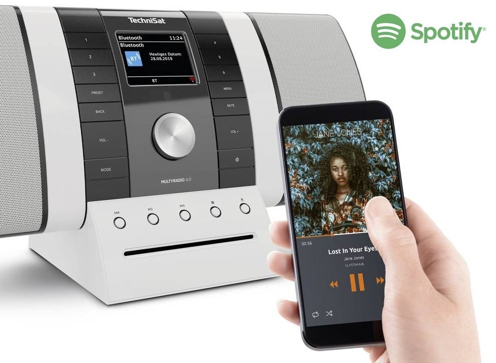 Internetový radiopřijímač s DAB+ TechniSat MULTYRADIO 4.0 SE černý/bílý Internetový radiopřijímač s DAB+ TechniSat MULTYRADIO 4.0 SE černý/bílý