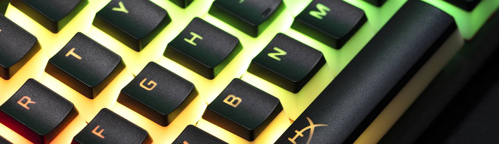 Klávesy HyperX Pudding Keycaps Full Key Set, PBT, US bílé