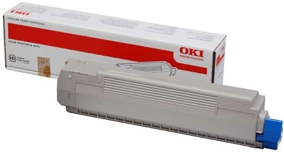 Toner OKI MC861/851, 7300 stran - žlutý