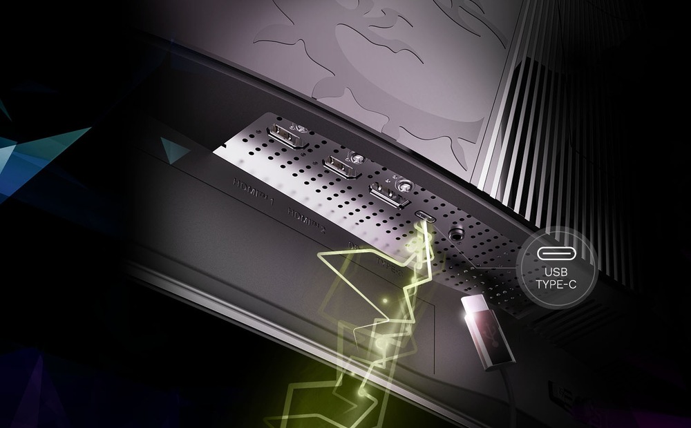 Herní monitor MSI MAG 321CUP QD-OLED černý