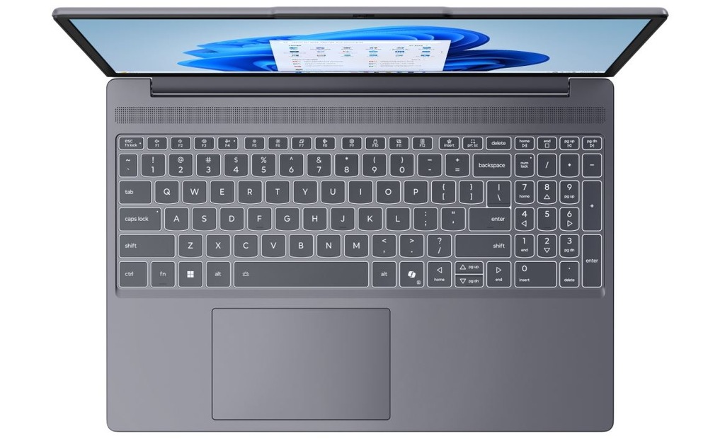 Notebook Lenovo IdeaPad Slim 3 15IRH10 pohled shora