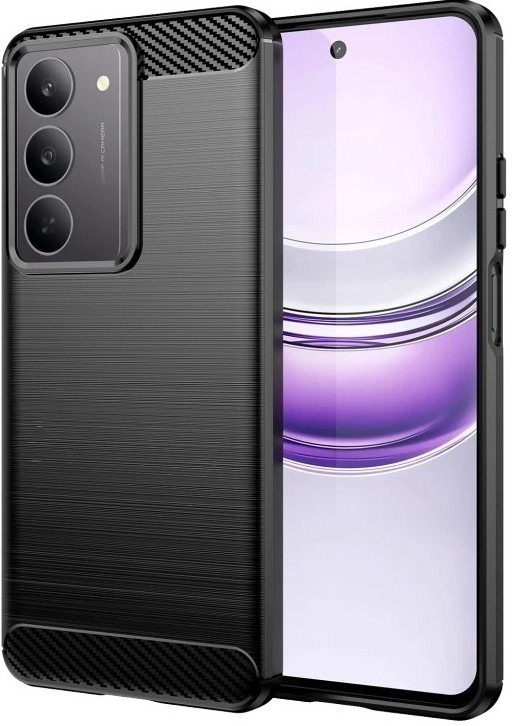 Kryt na mobil WG Carbon Realme Note 70T 4G v černém designu