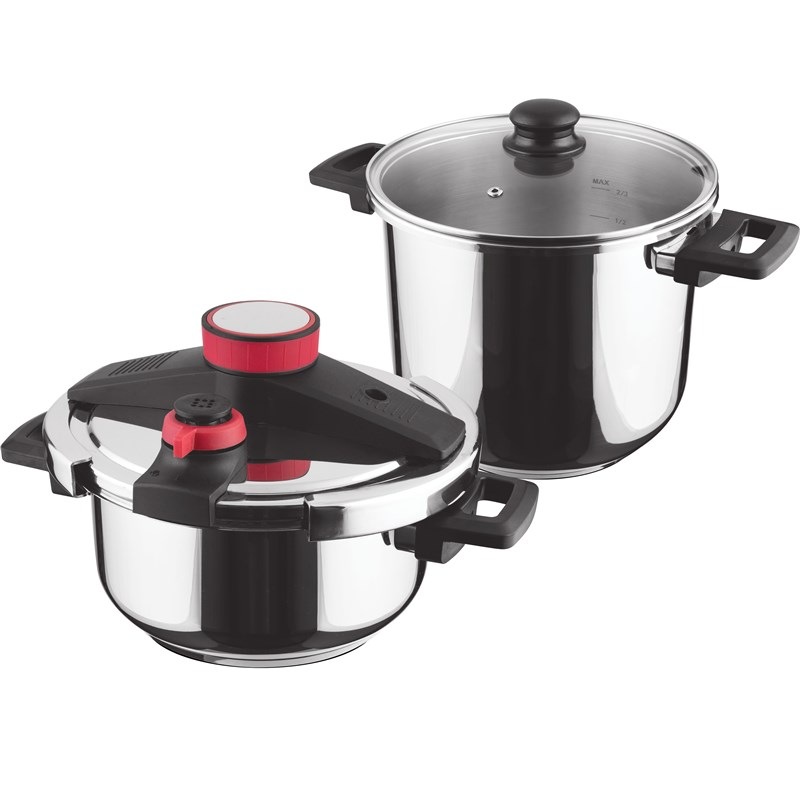 Tlakový hrnec Lamart STEAM LT1230 Steam, 4 + 7 l nerez