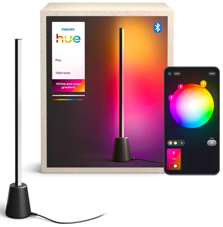 Lampička Philips Hue Play s balením a mobilní aplikací pro nastavení barev přes Bluetooth