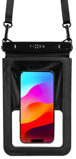 Pouzdro na mobil sportovní FIXED Float Twin, kvalitní uzamykací systém, IPX8 černé Pouzdro na mobil sportovní FIXED Float Twin, kvalitní uzamykací systém, IPX8 - černé