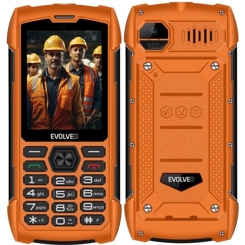 Mobilní telefon Evolveo StrongPhone H1 oranžový