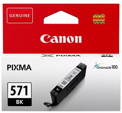 Inkoustová náplň Canon CLI-571BK, 376 stran černá