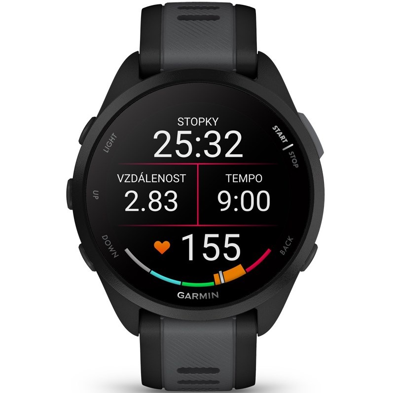 Chytré hodinky Garmin Forerunner 165 Music - Black / Slate Grey
