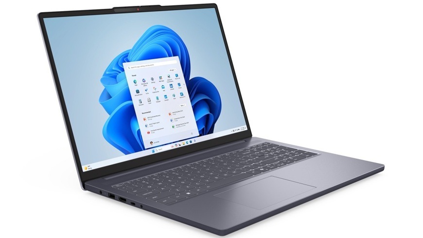 Notebook Lenovo IdeaPad Slim 3 16IRH10 šedý Detail obrázku notebooku.