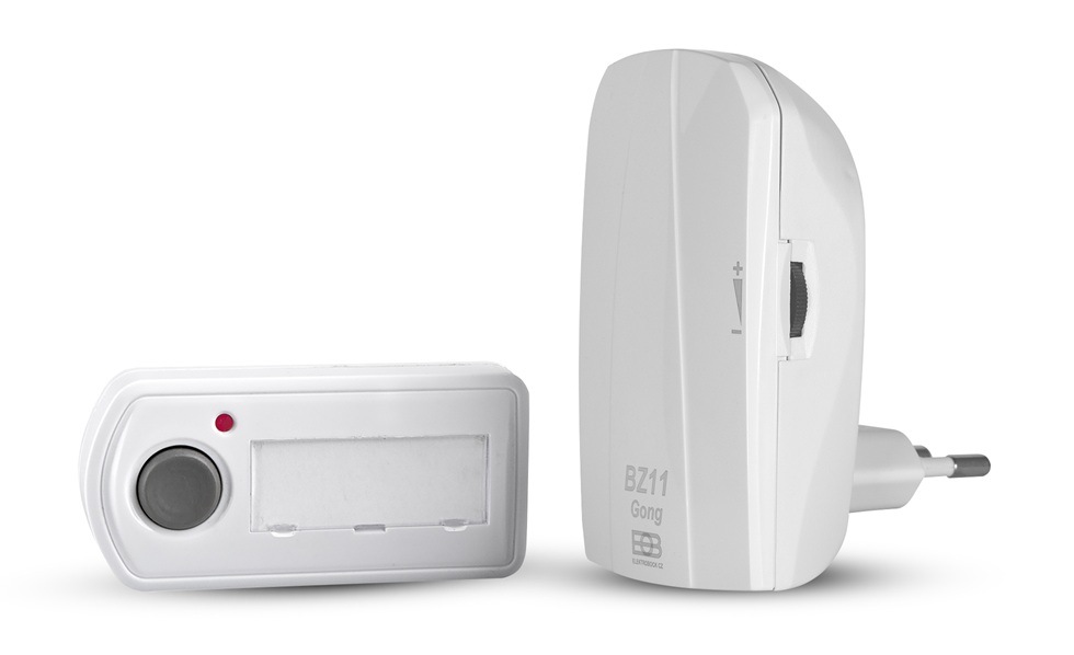 Zvonek bezdrátový Elektrobock BZ11, do zásuvky (BZ11) bílý