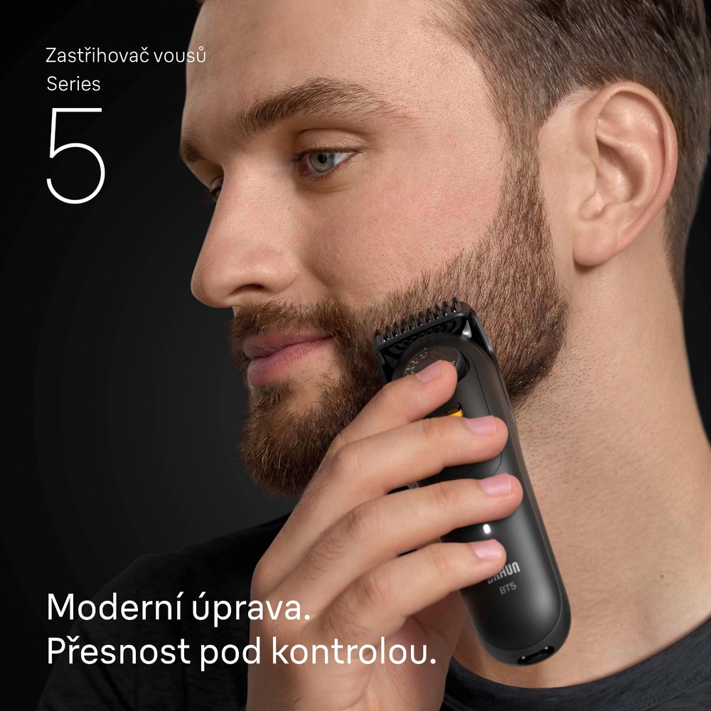 Zastřihovač vousů Braun Series 5 BT5560 černý Zastřihovač vousů Braun Series 5 BT5560 černý