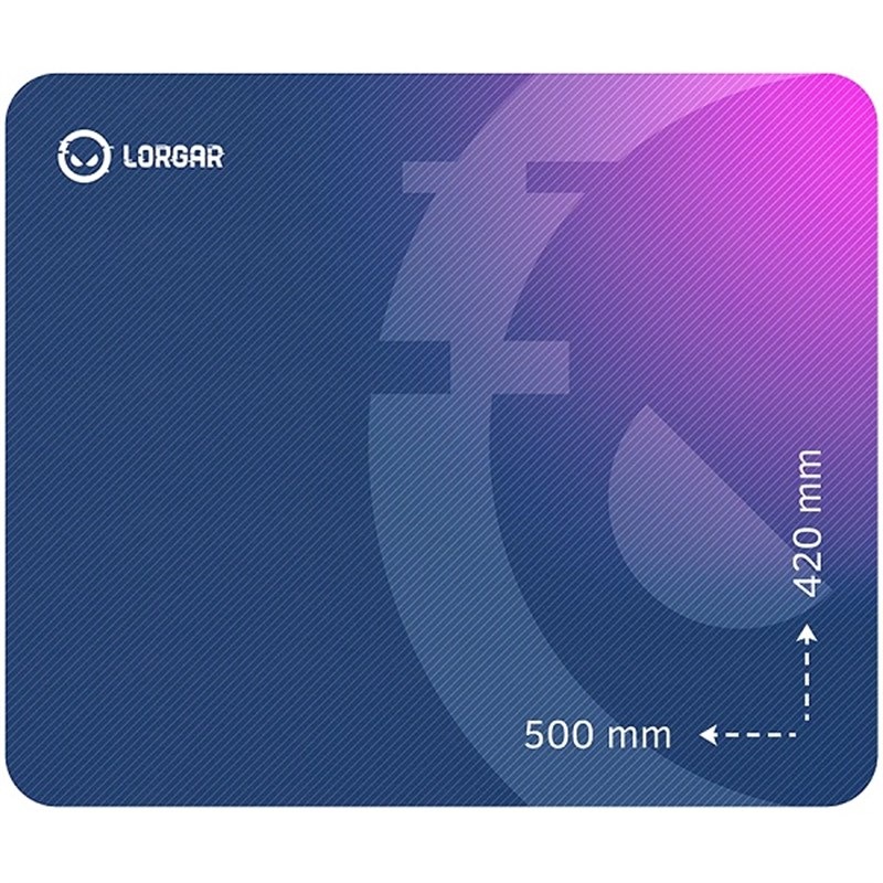 Podložka pod myš Lorgar Main 135 (L) - modrá/fialová barva